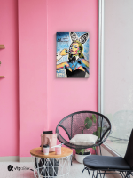Πίνακας σε Καμβά : Kate Moss Playboy Street Art