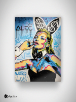 Πίνακας σε Καμβά : Kate Moss Playboy Street Art