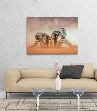 Πίνακας Καμβάς LOVE by Alexandr Milov burning man child art