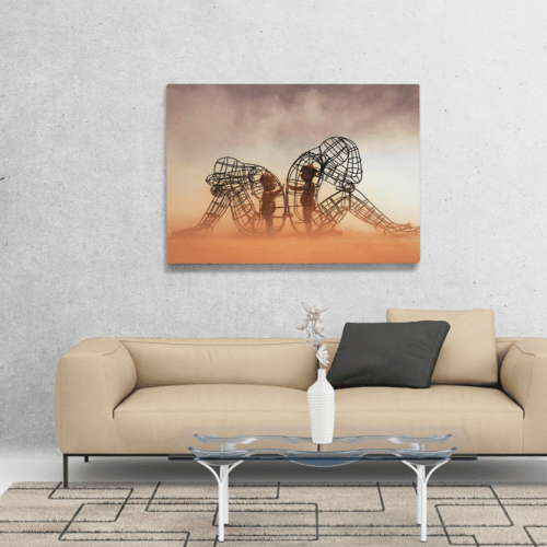 Πίνακας Καμβάς LOVE by Alexandr Milov burning man child art