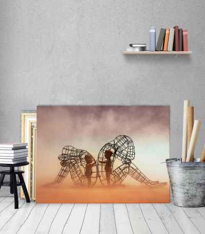 Πίνακας Καμβάς LOVE by Alexandr Milov burning man child art