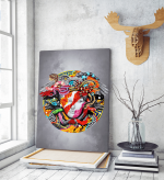 Πίνακας σε Καμβά με Wall art graffiti Μέδουσα Versace