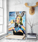 Πίνακας σε Καμβά Kate Moss Playboy Street Art