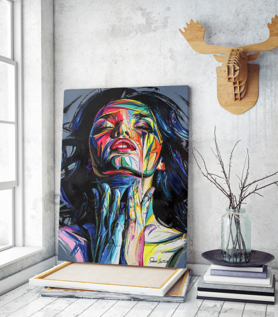 Πίνακας σε Καμβά Portrait painting Art Woman