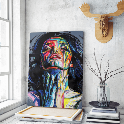 Πίνακας σε Καμβά Portrait painting Art Woman