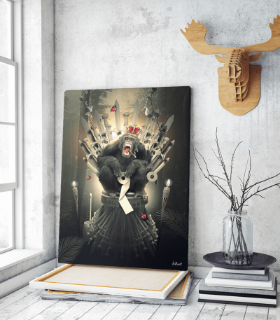 Πίνακας σε Καμβά Game of Thrones Monkey Art