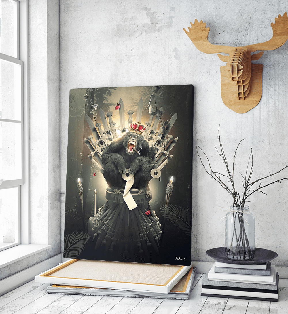 Πίνακας σε Καμβά Game of Thrones Monkey Art