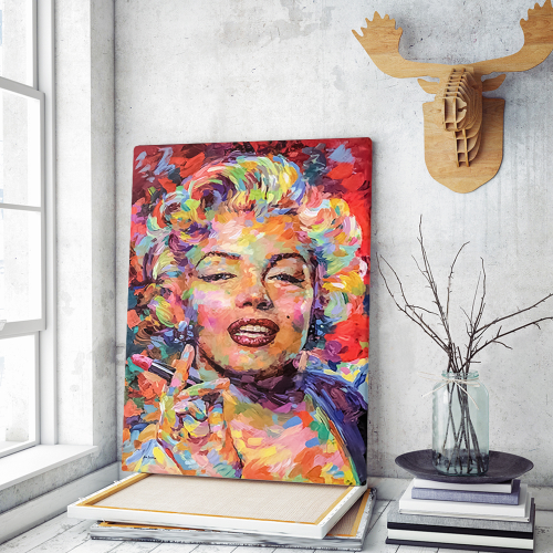 Πίνακας σε Καμβά colorful paint Marilyn Monroe