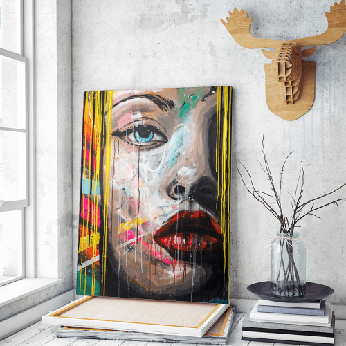 Πίνακας σε Καμβά woman Portrait Pop Art