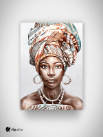 Πίνακας σε Καμβά : women portrait african art
