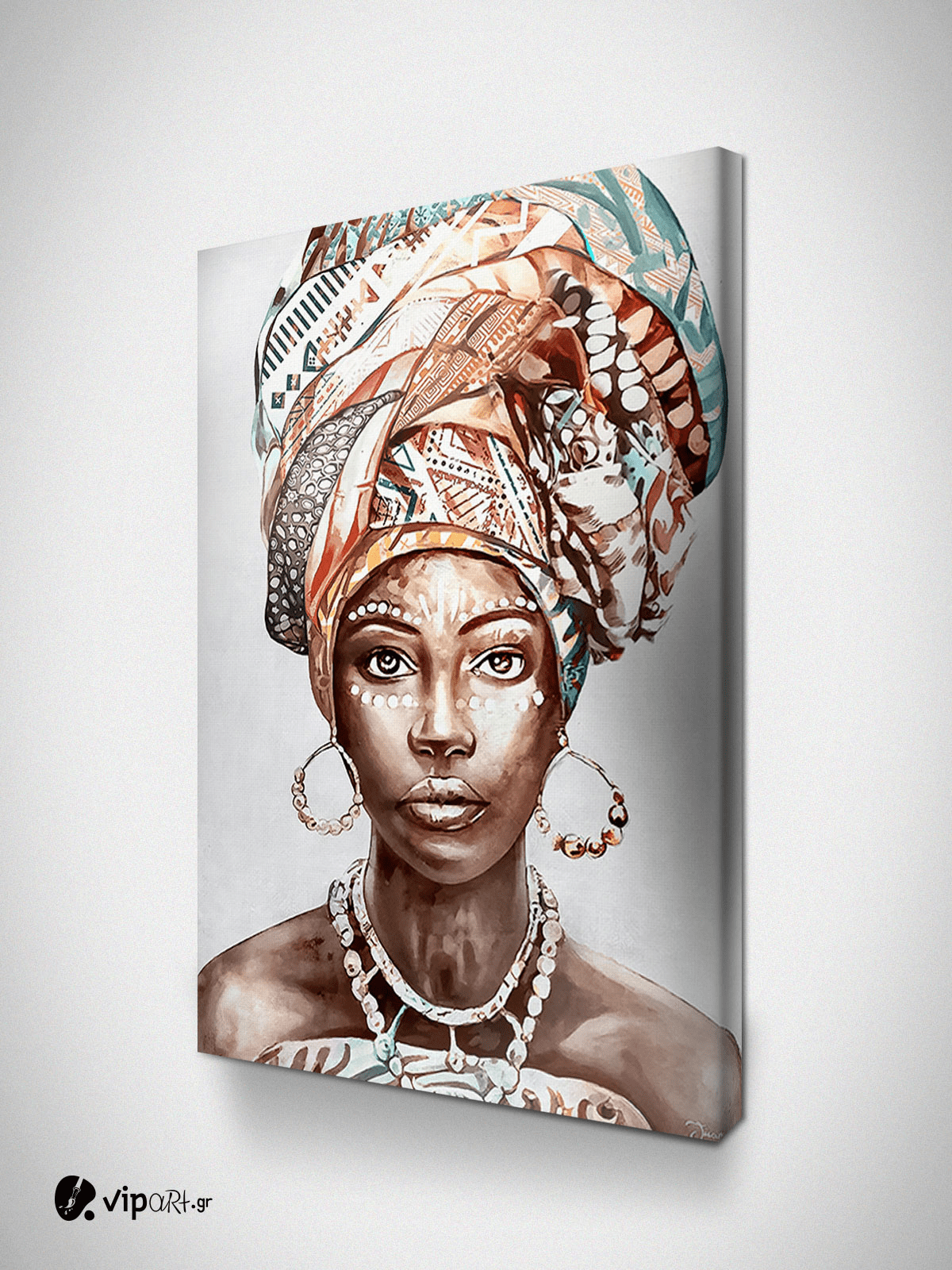 Πίνακας σε Καμβά : women portrait african art