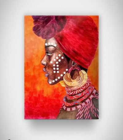 Πίνακας σε Καμβά : african woman portrait