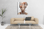 Πίνακας σε Καμβά : women portrait african art