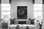 Πίνακας σε Καμβά : boy monkey art portrait