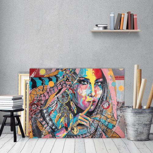 Πίνακας σε Καμβά : girl portrait contemporary style Dream guardian fairy tale
