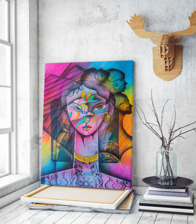 Πίνακας σε Καμβά : Girl portrait Beauty woman art