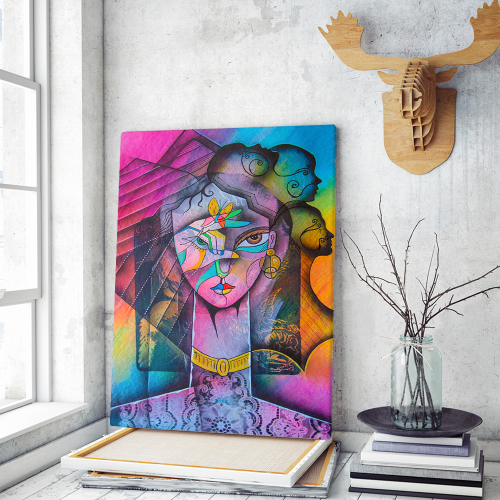 Πίνακας σε Καμβά : Girl portrait Beauty woman art