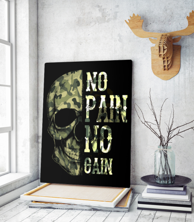 Πίνακας σε Καμβά : army skull na pane no gain