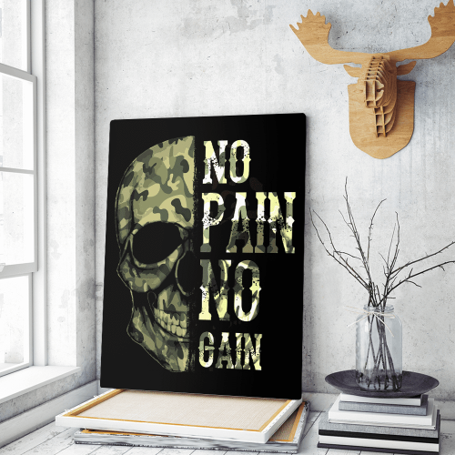 Πίνακας σε Καμβά : army skull na pane no gain