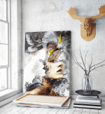 Πίνακας σε Καμβά : mystery portrait painting woman