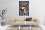 Πίνακας σε Καμβά : mystery portrait woman colourful hair