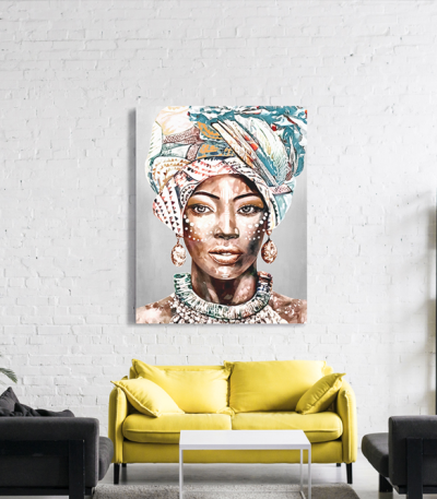 Πίνακας σε Καμβά : Portrait African Woman