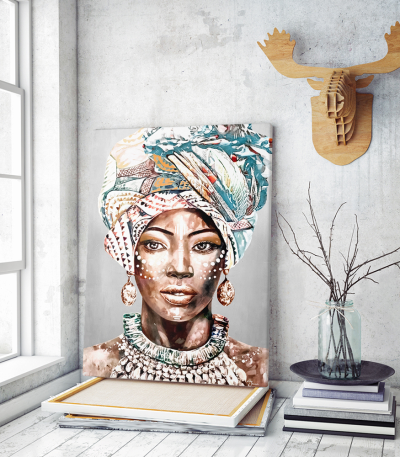 Πίνακας σε Καμβά : Portrait African Woman