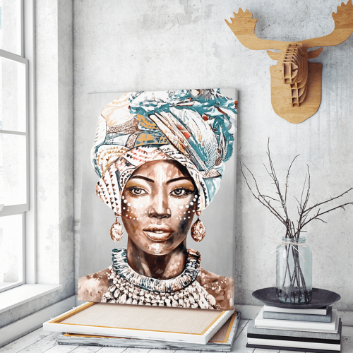 Πίνακας σε Καμβά : Portrait African Woman