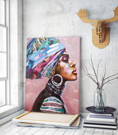 Πίνακας σε Καμβά : Desert Lady in a Turban painting 2