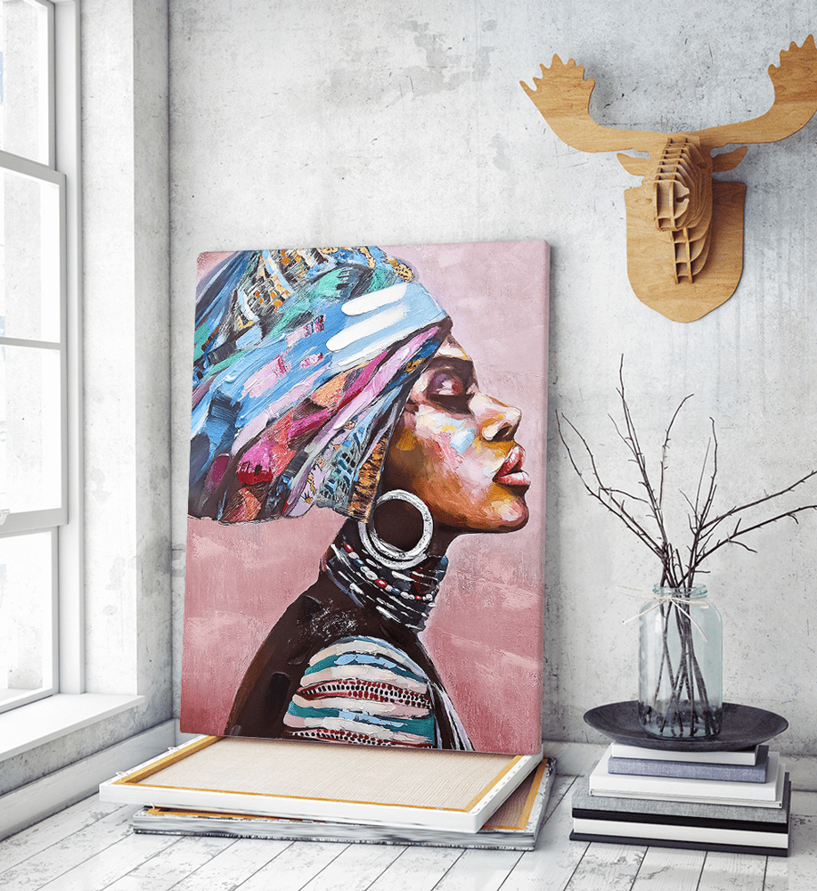 Πίνακας σε Καμβά : Desert Lady in a Turban painting 2