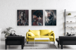 Σύνθεση Με Πίνακες Καμβάδες 70x50 - 3 Τεμάχια - Art Faces