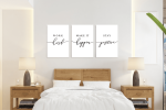 Σύνθεση Με Πίνακες Καμβάδες 60x40 - 3 Τεμάχια - work make it stay