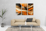 Πίνακας Καμβάς Τρίπτυχος Abstract art paint