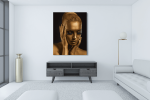 Πίνακας σε Καμβά : Gold woman portrait