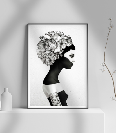 Εκτύπωση σε Αφίσα φωτογραφικό Χαρτί Hair Flower