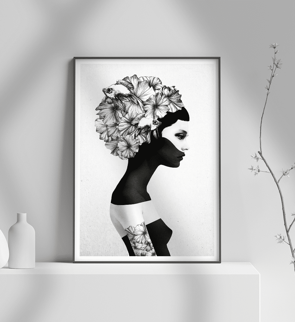 Εκτύπωση σε Αφίσα φωτογραφικό Χαρτί Hair Flower