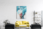 Πίνακας σε Καμβά : Waves portrait painting art