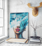 Πίνακας σε Καμβά : Waves portrait painting art