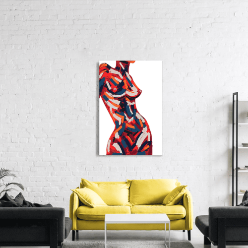 Πίνακας σε Καμβά : Female Body Art