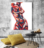 Πίνακας σε Καμβά : Female Body Art