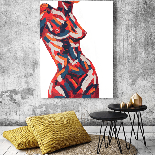Πίνακας σε Καμβά : Female Body Art
