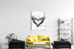 Πίνακας σε Καμβά : Heart Hand Street Graffiti Art