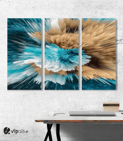 Πίνακας Καμβάς Τρίπτυχος Abstract art paint 02