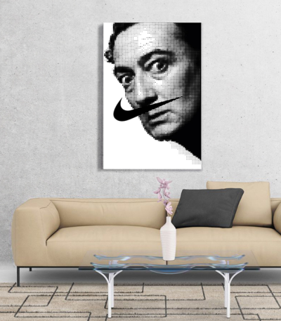 Πίνακας σε Καμβά : Salvador Dali dot art