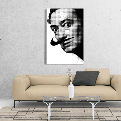 Πίνακας σε Καμβά : Salvador Dali dot art