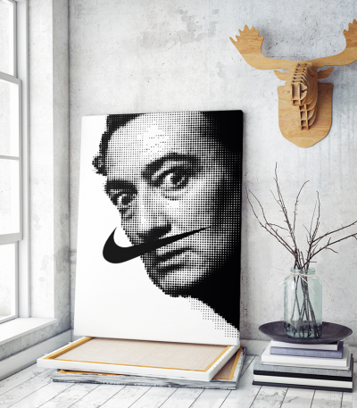 Πίνακας σε Καμβά : Salvador Dali dot art