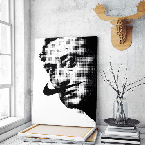 Πίνακας σε Καμβά : Salvador Dali dot art
