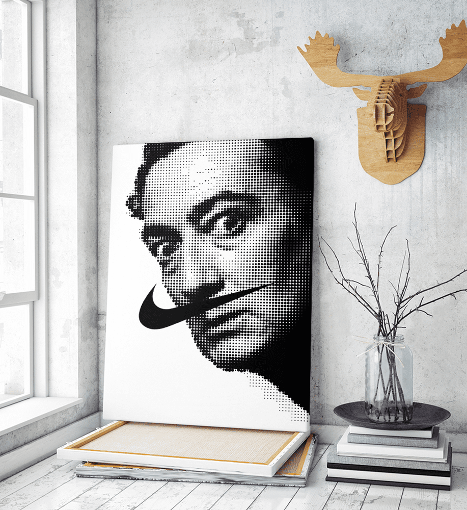 Πίνακας σε Καμβά : Salvador Dali dot art