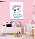 Πίνακας Καμβάς Kitty- Meow