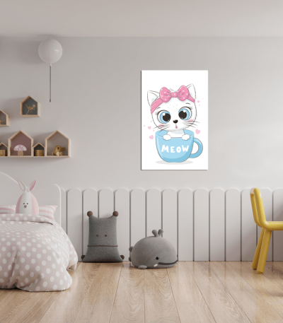 Πίνακας Καμβάς Kitty- Meow